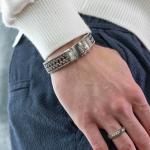 663 armband silber Heren MESH Collection