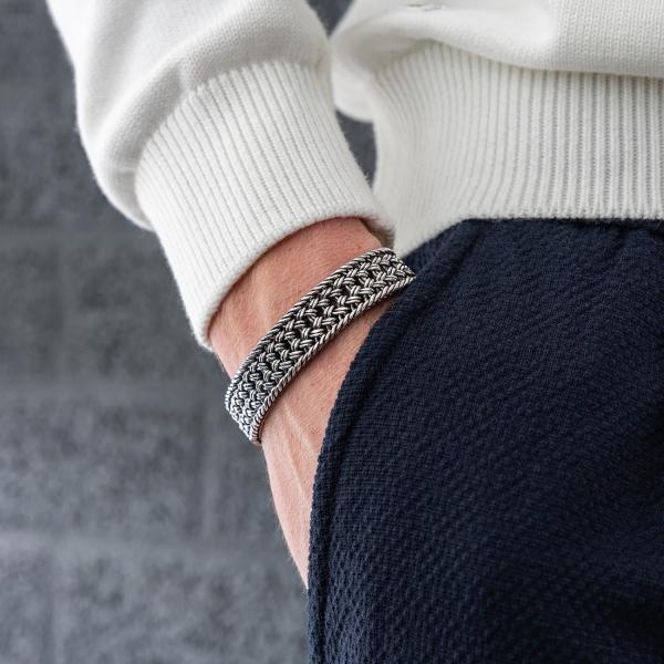 663 armband silber Heren MESH Collection