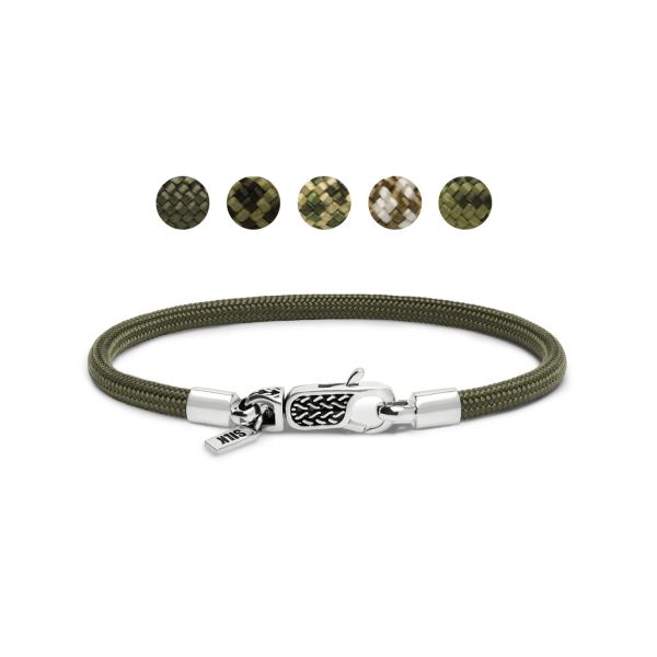 782EM1 Armband Silber & Paracord ALPHA Collection